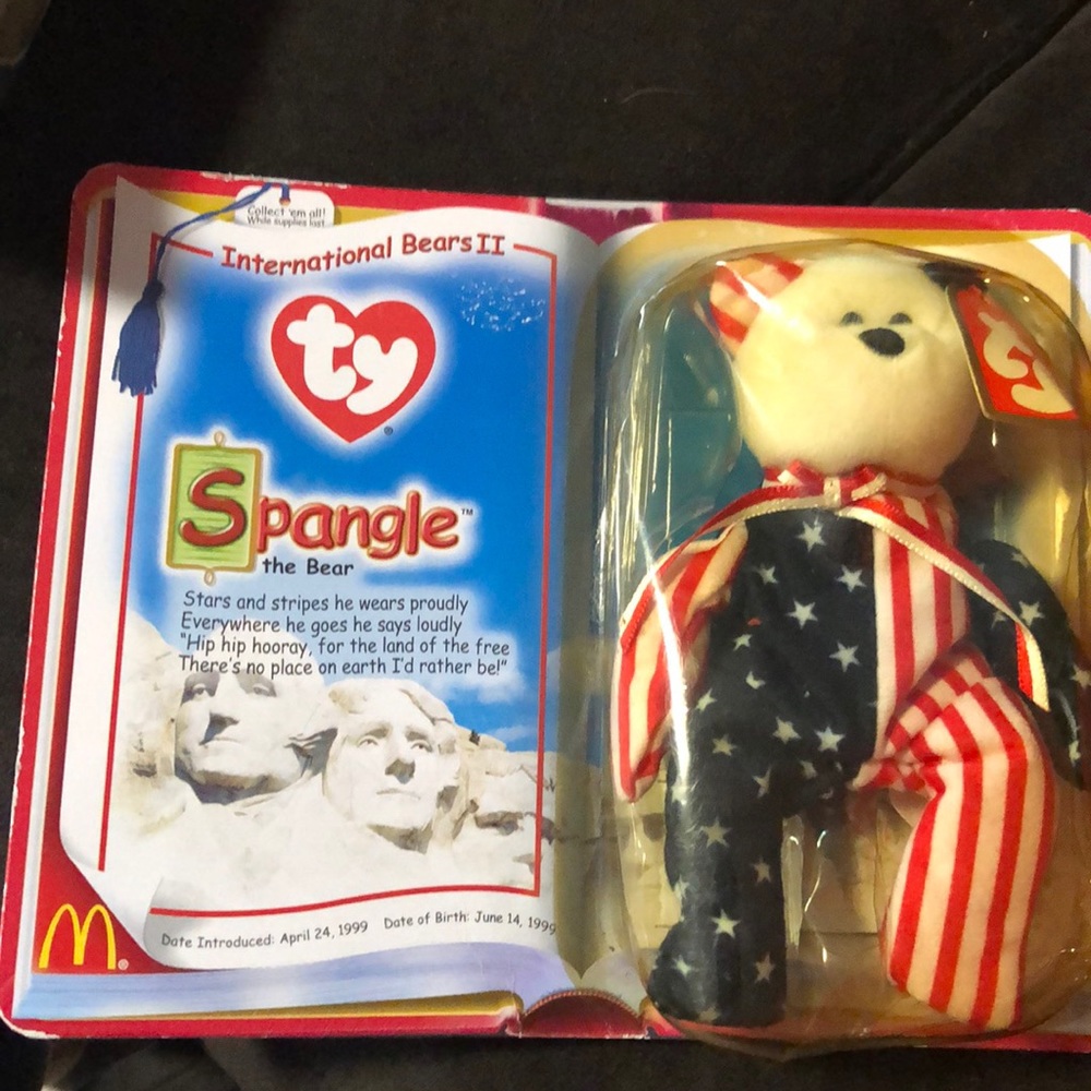 Beanie baby spangle the bear
